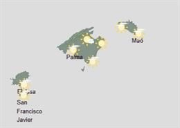 Predicción meteorológica para hoy, sábado 25 de abril, en Baleares: precipitaciones débiles y con barro en las Pitiusas