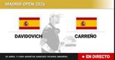 Foto: Alejandro Davidovich Fokina - Pablo Carreno Busta, en directo hoy: sigue el partido de Madrid Open