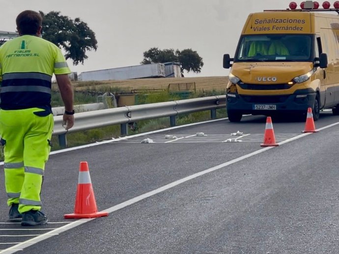 Tramo de obra de las carreteras 'De Dos Torres a Pedroche' y 'Ramal de Acceso a Dos Torres'.