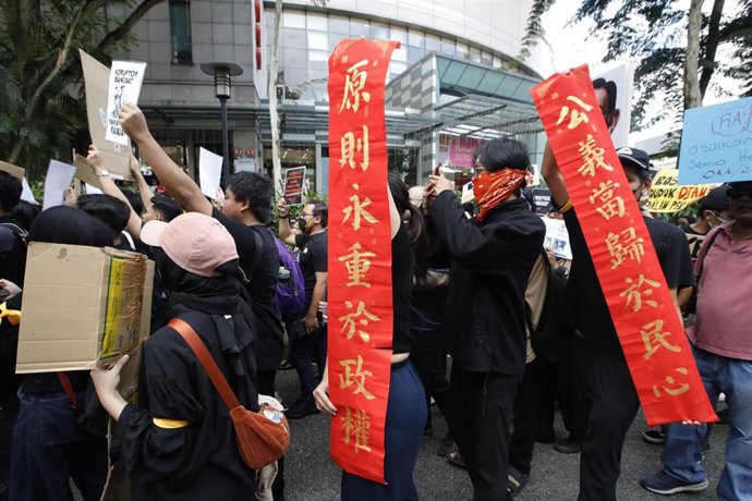 Archivo - Imagen de archivo de protestas anticorrupción en Malasia 
