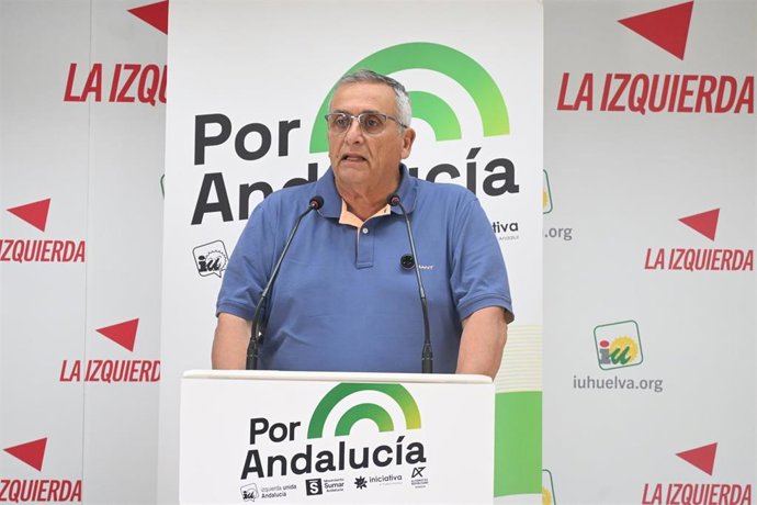 El candidato de Por Andalucía al Parlamento andaluz por la provincia de Huelva, José Antonio Jiménez.