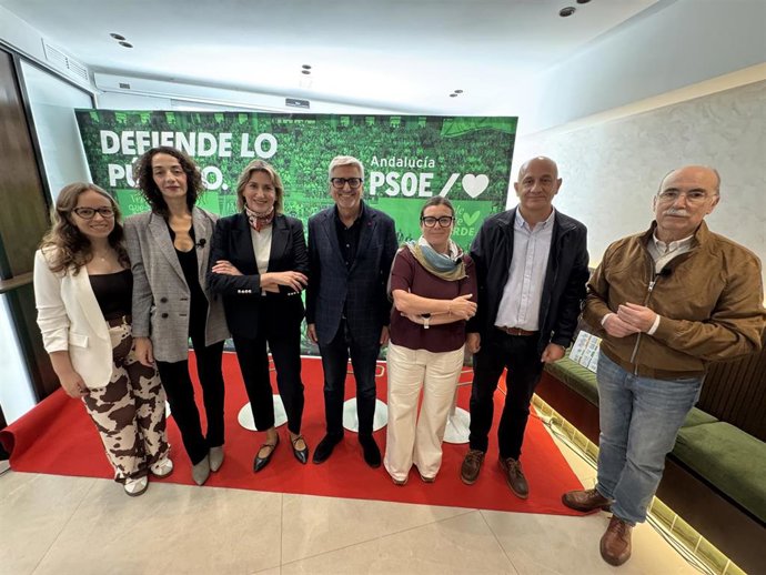 El secretario general del PSOE de Málaga, Josele Aguilar, en un acto de precampaña de los socialistas en Ronda.