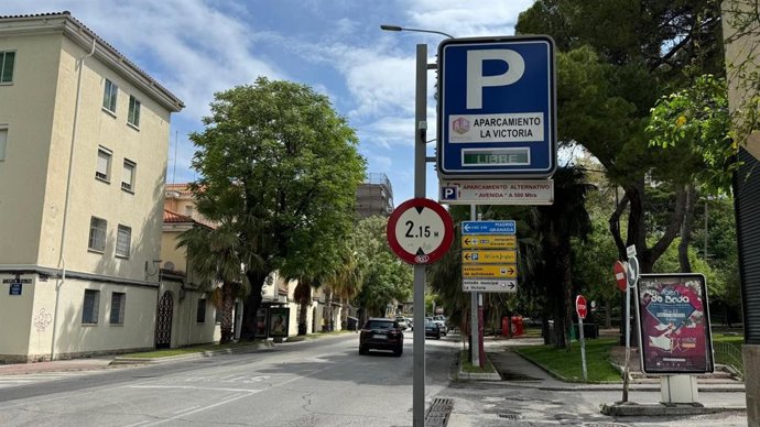 Señal de calle Baeza de Jaén.