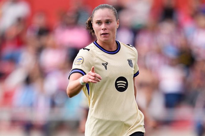 Archivo - Ewa Pajor of FC Barcelona celebrates a goal during the Spanish Women League, Liga F, football match played between Atletico de Madrid and FC Barcelona at Centro Deportivo Alcala de Henares on October 12, 2025 in Madrid, Spain.
