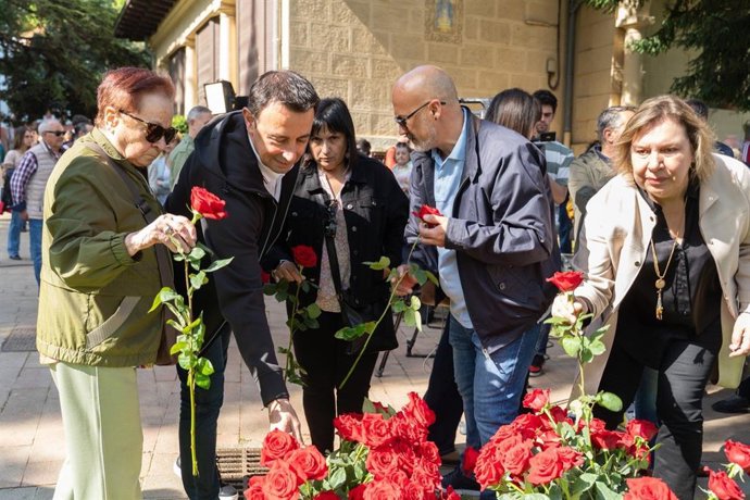 Acto homenaje con motivo del 39 aniversario del atentado contra la Casa del Pueblo de Portugalete, en el que fallecieron Maite Torrano y Félix Peña,