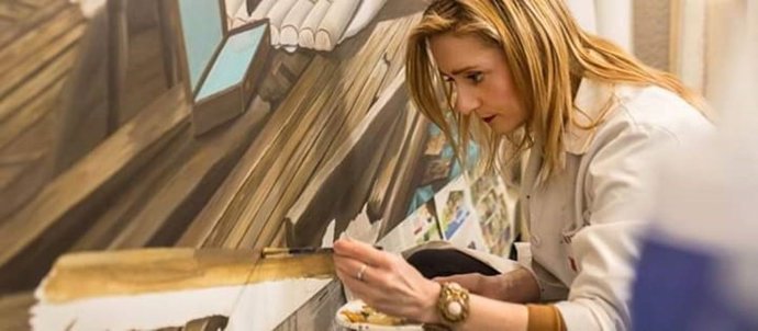 La artista Carmen Cantabella