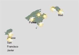 Predicción meteorológica para hoy, 26 de abril, en Baleares: cielo poco nuboso por la mañana y despejado por la tarde