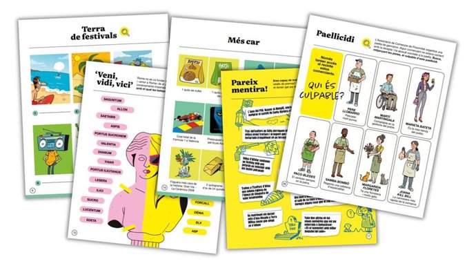 El libro 'A fer la mà! Passatemps valencians', la serie de éxito de Vicent Marco y Raúl Salazar, regresa a las librerías con un segundo volumen y una novedad: un divertido 'Quién es quién' "cien por cien valenciano".