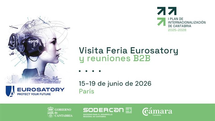 SODERCAN organiza con la Cámara una visita agrupada a la feria Eurosatory de París con agendas B2B personalizadas