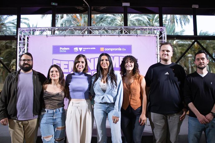 Compromís, Esquerra Unida y Podemos defienden en Elx el feminismo para una sociedad justa y libre