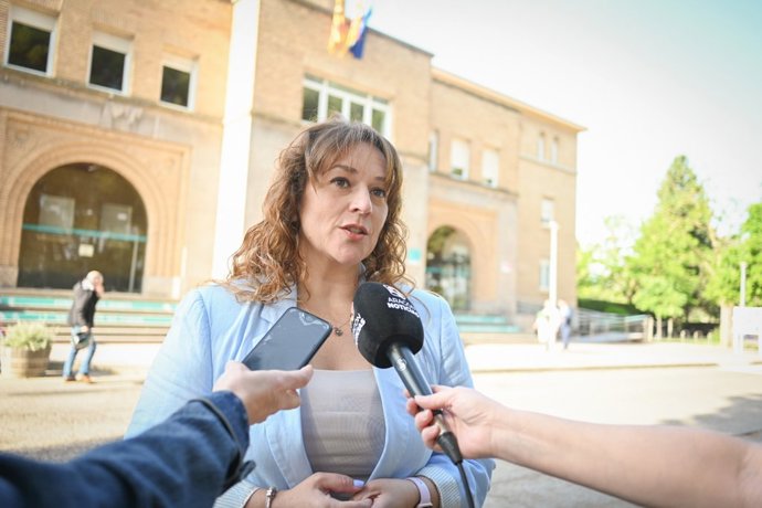 La secretaria de Sanidad del PSOE aragonés, Noelia Herrero.