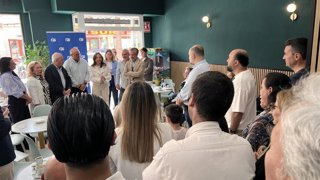 La presidenta del PP de Málaga, Patricia Navarro, en Vélez-Málaga.