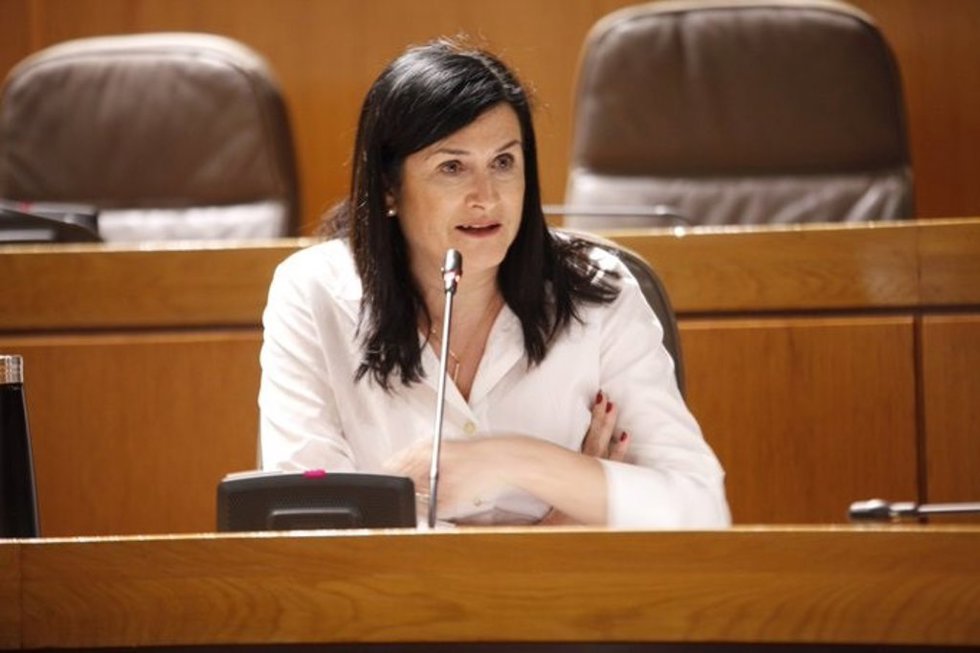 Isabel Lasobras, portavoz adjunta de Chunta Aragonesista (CHA).