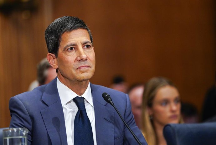 21 de abril de 2026, Washington, Distrito de Columbia, EUA: O ex-governador do Federal Reserve Kevin Warsh, indicado pelo presidente dos Estados Unidos, Donald J. Trump, para assumir a presidência do Federal Reserve em substituição a Jerome H. Powell, pre