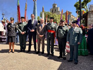 El subdelegado del Gobierno, Manuel Fernández, en los actos programados con motivo de la Romería de la Cabeza en Andújar (Jaén).