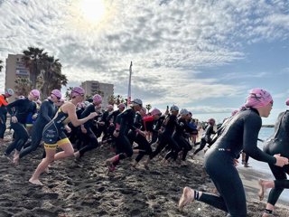 Un lance de la XIX Triatlón Ciudad de Almería 'Jairo Ruiz'.