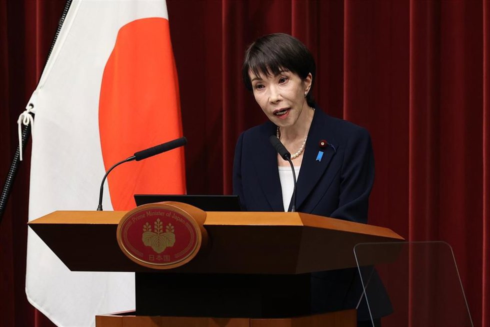 Archivo - 19 January 2026, Japan, Tokio: Japanese Prime Minister Takaichi Sanae speaks during a press conference at the prime minister's official residence. Photo: Rodrigo Reyes Marin/ZUMA Press Wire/dpa