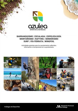 Cartel de Azulea, programa de la Diputación de Málaga.