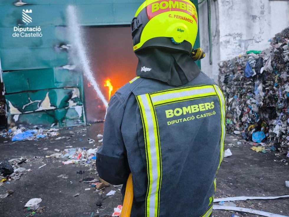 Incendio en la planta de tratamiento