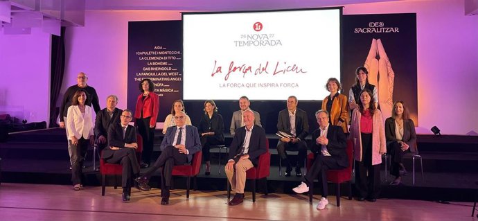 Presentación de la temporada 2026-2027 del Liceu de Barcelona con su equipo directivo