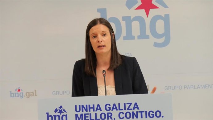 A viceportavoz do BNG no Parlamento de Galicia, Olalla Rodil.