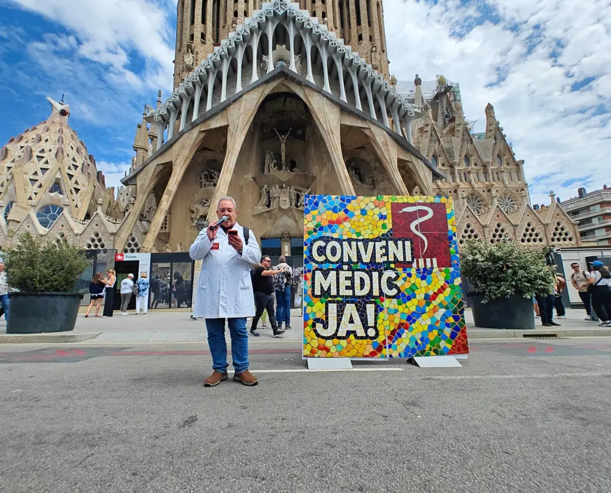El secretario general de Metges de Catalunya, Xavier Lleonart, este lunes - EUROPA PRESS