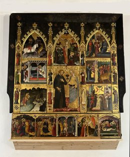 Archivo - El retablo de los santos Julián y Lucía del Monasterio de la Resurrección de Zaragoza formará parte de una exposición en el Museo del Prado.