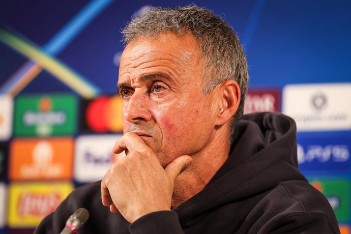 Archivo - Luis ENRIQUE of PSG during the Paris Saint-Germain Media Day ahead of the UEFA Champions League, League phase, MD6 football match between Athletic Club and Paris Saint-Germain on 9 December 2025 at San Mames stadium in Bilbao, Spain - Photo Marc