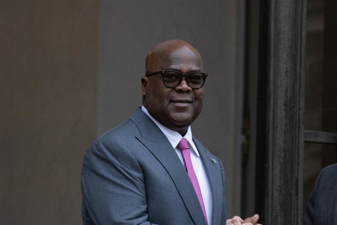 Archivo - El presidente de República Democrática del Congo (RDC), Félix Tshisekedi, durante una visita oficial a Francia en enero de 2026 (archivo)