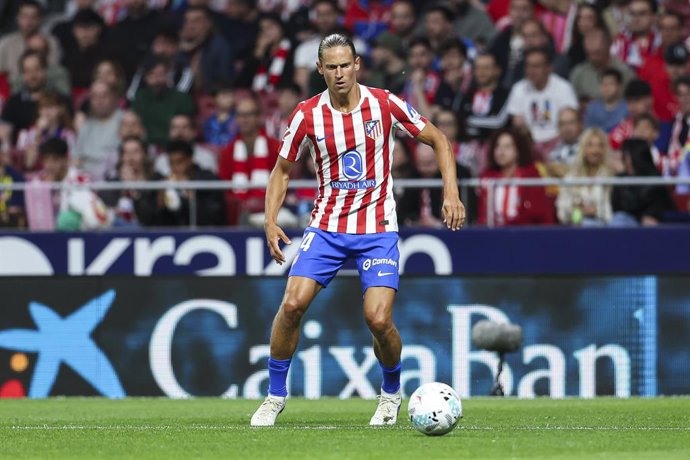 Marcos Llorente of Atletico de Madrid in action during the Spanish League, LaLiga EA Sports, football match played between Atletico de Madrid and Athletic Club de Bilbao at Riyadh Air Metropolitano stadium on April 25, 2026, in Madrid, Spain.