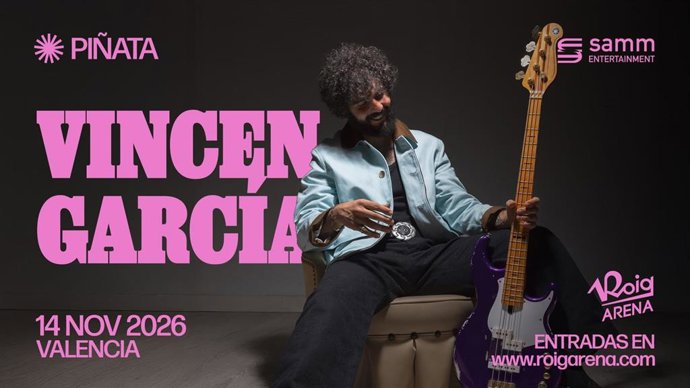 El bajista valenciano Vincen García actuará en noviembre en la sala Auditorio Roig Arena