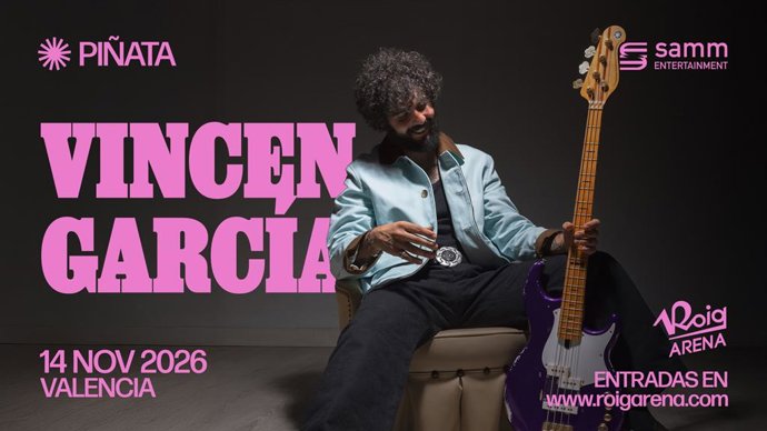 El bajista valenciano Vincen García actuará en noviembre en la sala Auditorio Roig Arena