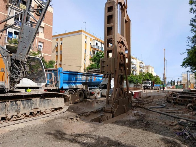 Obras instalaciones del Metro de Sevilla