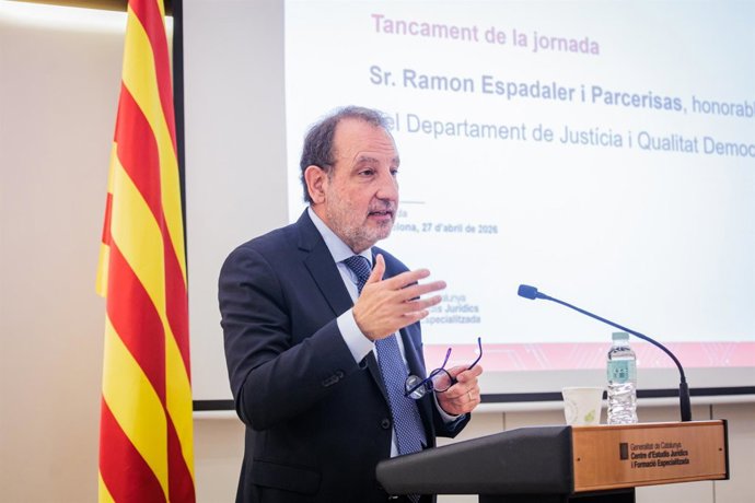 El conseller Espadaler durante la jornada.