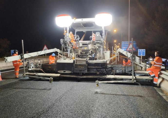 Transportes rehabilita con firmes sostenibles 5,21 kilómetros de la A-13, en Logroño