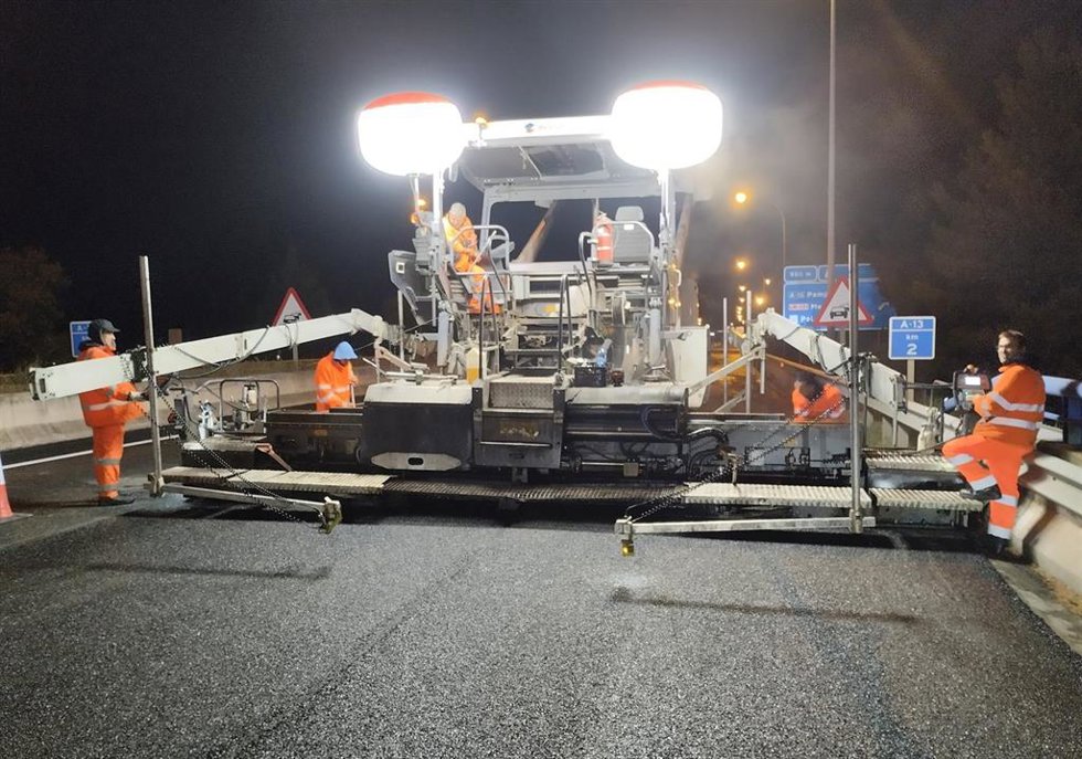 Transportes rehabilita con firmes sostenibles 5,21 kilómetros de la A-13, en Logroño