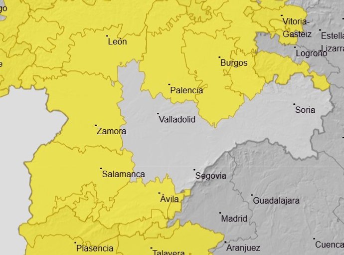 Avisos meteorológicos para el 27 de abril de 2026.