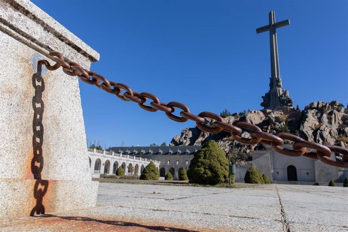 Archivo - Abadía benedictina del complejo monumental del Valle de los Caídos, a 17 de noviembre de 2021, en San Lorenzo de El Escorial, Madrid (España).