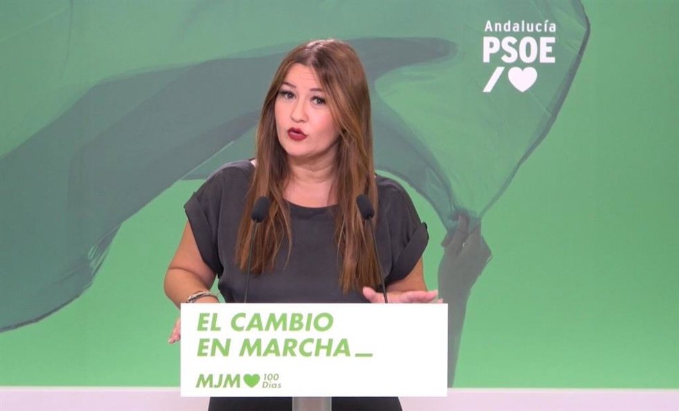 Archivo - La parlamentaria del PSOE-A Verónica Pérez. Imagen de archivo. 