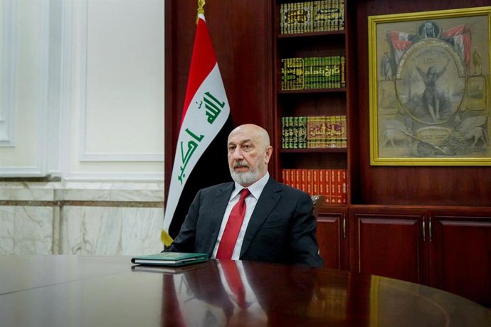 April 12, 2026, Iraq, Iraq, Iraq: The new Iraqi President, Nizar Amidi, officially assumes office during a presidential ceremony held at the Baghdad Palace, Iraq, April 12, 2026,Image: 1090428143, License: Rights-managed, Restrictions: , Model Release: no