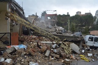 Archivo - MASHGHARAH, March 21, 2026  -- This photo taken on March 21, 2026 shows destroyed buildings in Israeli airstrikes in the town of Mashgharah in the western Bekaa Valley, eastern Lebanon. Hezbollah announced the launch of rockets from Lebanon towa