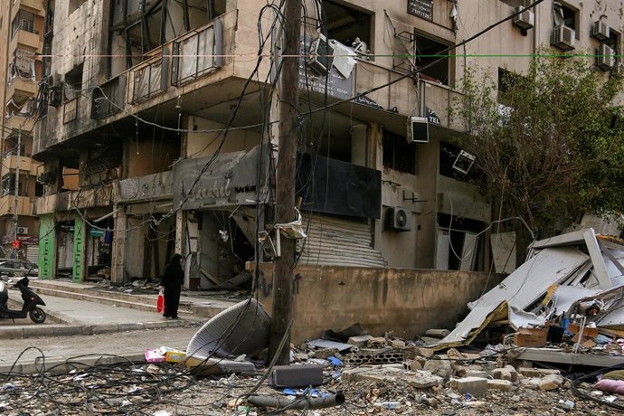 Archivo - Estragos causados en Líbano por ataques aéreos del Ejército de Israel