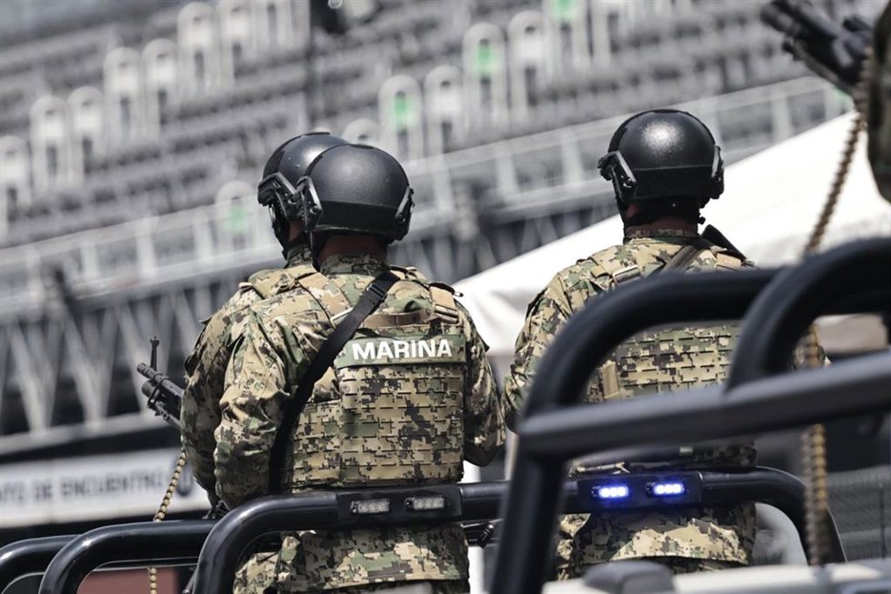 Archivo - Militares de la Marina mexicana, ejecutora de la detención de alias 'El Jardinero', en un desfile en Ciudad de México