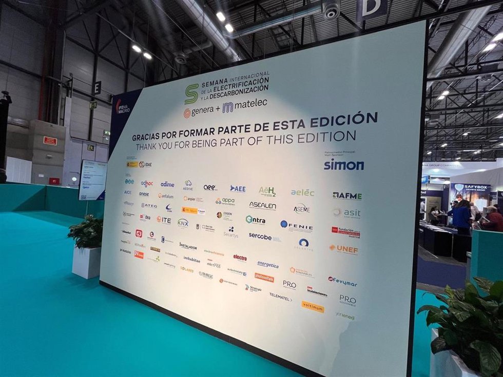 Archivo - La Semana Internacional de la Electrificación y la Descarbonización, un encuentro profesional que integra las ferias Genera y Matelec. Foto de archivo