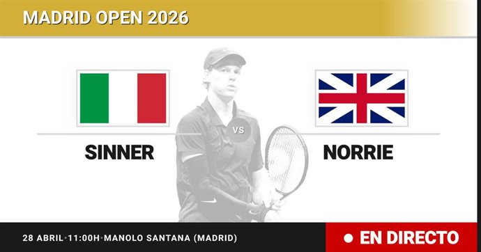 Jannik Sinner - Cameron Norrie: resumen y estadísticas del partido de Octavos de final de Madrid Open