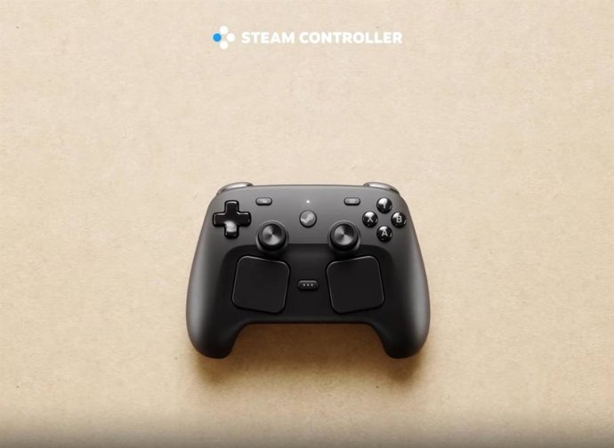 El nuevo Steam Controller de Valve.
