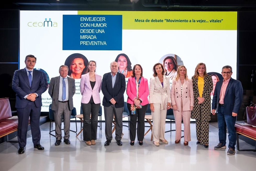 Asistentes a la jornada 'Envejecer con humor desde una mirada preventiva'.