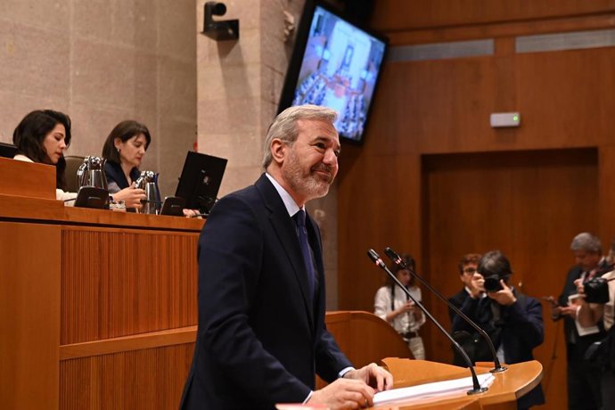 El presidente del Gobierno de Aragón en funciones, Jorge Azcón.