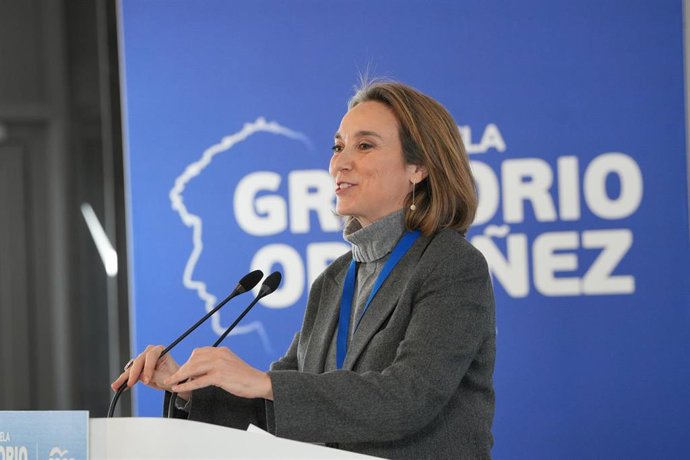 Archivo - La vicesecretaria de Regeneración del Partido Popular, Cuca Gamarra, de la IV Escuela Gregorio Ordóñez, en el hotel Costa Vasca, a 24 de enero de 2026, en San Sebastián, Guipúzcoa, País Vasco (España).