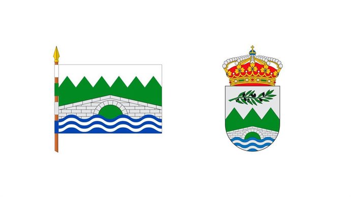 Escudo y bandera de Santa Eulalia Bajera